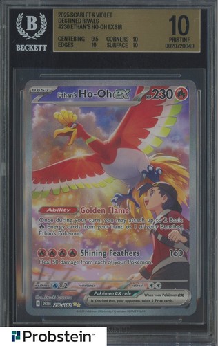 2025 Pokemon DRI EN Special Illustration Rare #230 Ethan's Ho-Oh ex BGS 10
