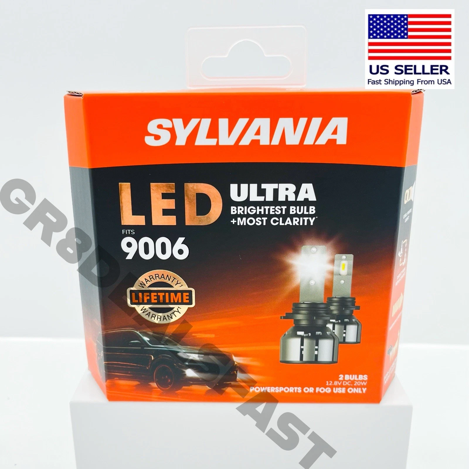 SYLVANIA 9006 LED Ultra Headlight Bulbs Brightest White Lifetime Warranty 🔥