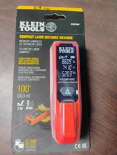 KLEIN TOOLS 93LDM100C COMPACT LASER DISTANCE MEASURE 100 FT MAX NEW IN PACKAGING