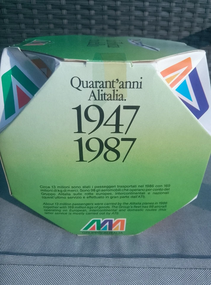 Alitalia: la flotta modello- 1947-1987. 8 modelli aereo metallo 1:600. Vedi foto - Immagine 2 di 4