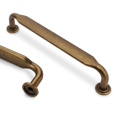 KOMOTIA 10 Pack 5 Inch Cabinet Pulls Antique Brass Kitchen Cabinet Handles Zi...