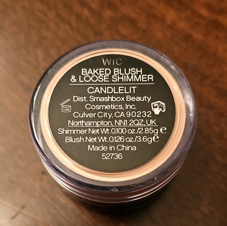 SMASHBOX Baked Blush & Loose Shimmer CANDLELIT DUO Shimmer powder Blush. RARE - Image 3 of 3