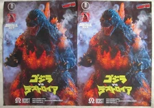 2 New NYCC 2025 Comic Con  EZHOBI TOHO Godzilla Statue Glossy Poster