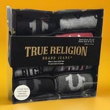 New True Religion 8PK Men  s Crew  Low Cut Socks Size8-12.5 Great Christmas Gift