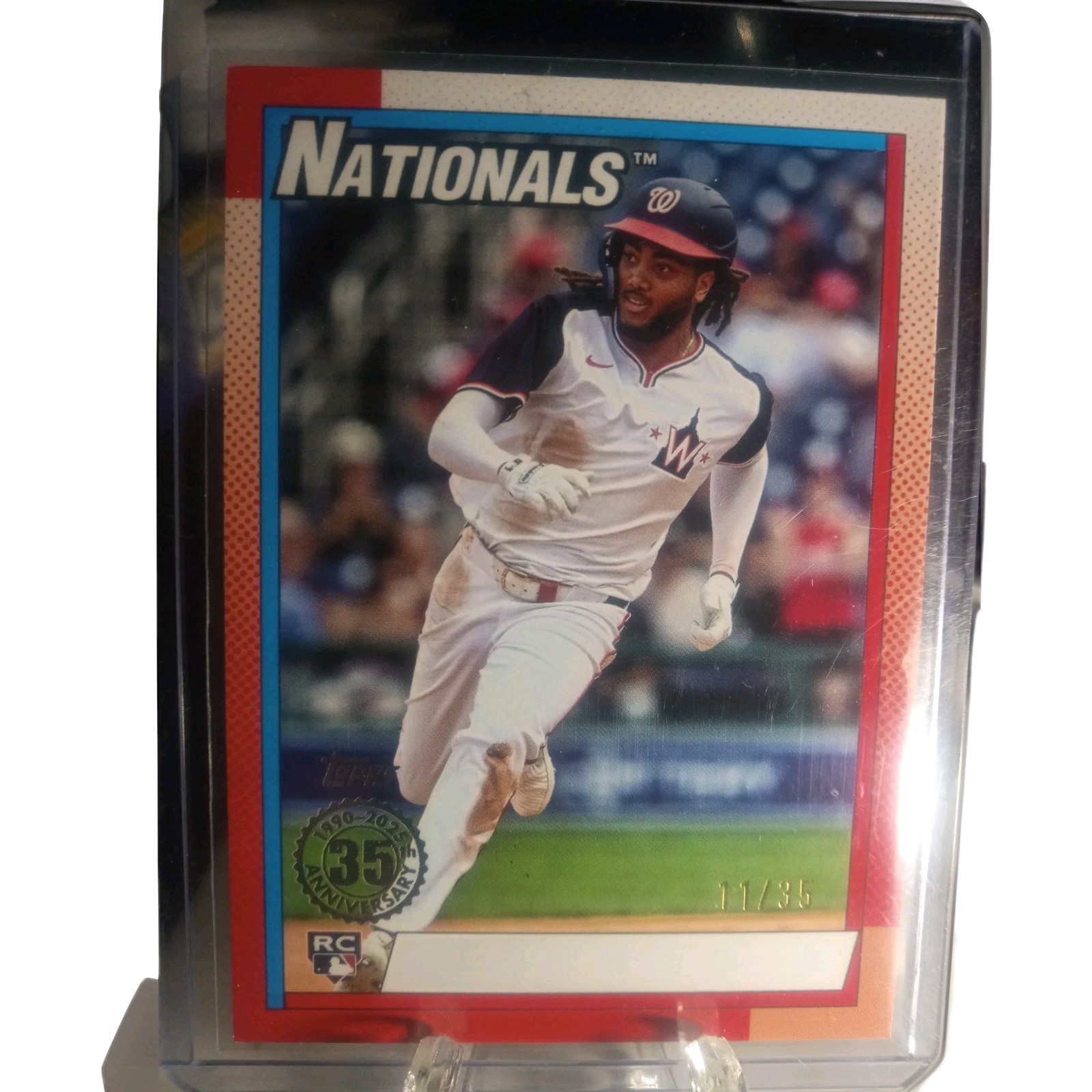 2025 TOPPS SERIES 2 BB 1990 NO NAME JAMES WOOD RC m/35 #90B2-47 WASH NATIONALS