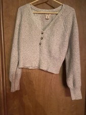 Jessica Simpson Womens Button Up Cardigan Sweater Size L