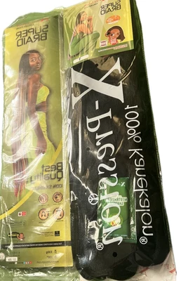 ELITEXPRESSION X-PRESSION JUMBO BRAIDS HAIR EXTENTION, 1 PACK OR 4 PACKS 100", 330g,