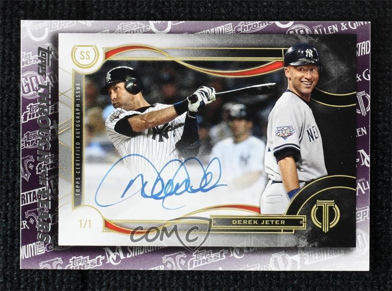 2021 Topps Through the Years Facsimile Reprints Derek Jeter #TTY-21 HOF pl4
