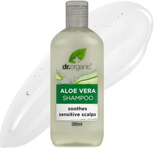 Dr Organic Aloe Vera Shampoo, Soothing, All Hair Types, Natural, Vegan