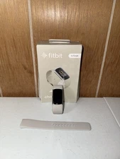 Fitbit Charge 6 G3MP5 Silver Porcelain Band GPS Cardio Fitness Activity Tracker
