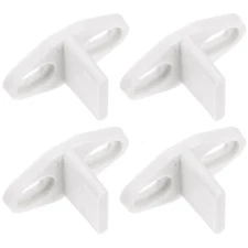 4 Pcs Sliding Barn Door Hardware Kit Floor Track Guides for Bottom
