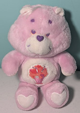 Kenner Share Bear Ice Cream Milkshake Purple Care Bear 13" Plush Vintage 1980"s