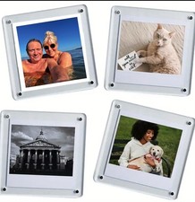 Impresión de tu foto digital en marco magnético acrílico Polaroid genuino para nevera