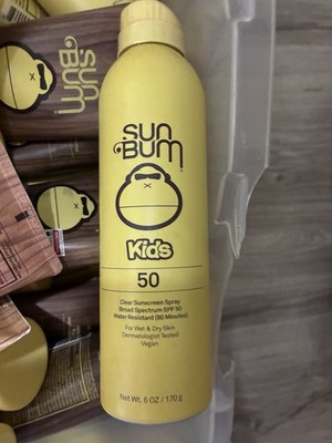 Sun Bum Kids SPF 50 Clear Sunscreen Spray 6 oz Broad Spectrum Water Resistant