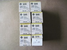Lot of 8 Allen-Bradley 595-AA Ser. B Auxiliary Contacts, 2 N.O., New Old Stock