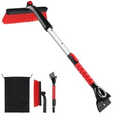 anngrowy 32" Snow Brush for Car Ice Scraper for Windshield Car Scraper Brush ...
