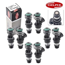 Delphi Marine 8.1L, 44 LB Fuel Injector Set Of 8 25348180- 17113739