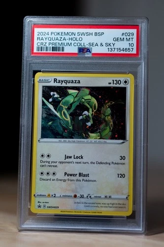 2024 POKEMON SWSH BLACK STAR PROMO #029 RAYQUAZA-HOLO PSA 10