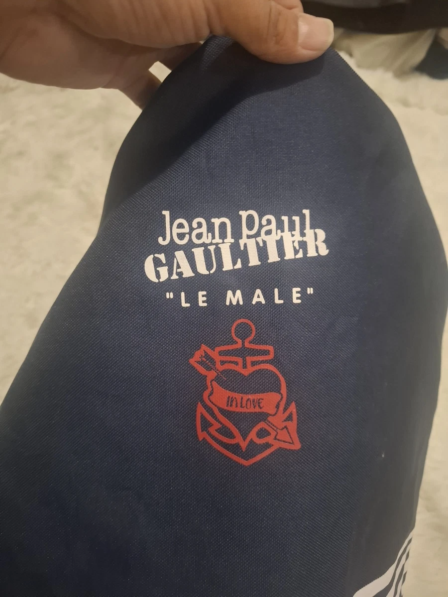 Jean Paul Gaultier Le Male Marine Tasche Canvas Blau Streifen Retro