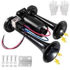 24v 600db Super Loud Dual Trumpet Electric Train Air Horn Kit With Black 24v 600db Super Loud Dual Trumpet Electric Train Air Horn Kit With Black