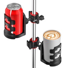 Adjustable Mic Stand Drink Holder with 360 Rotate Microphone 2 Pack, Black-2