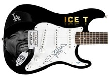Ice T Signed "Grit n Grind" Custom Graphics Guitar ACOA