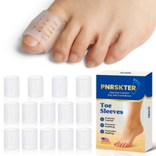 14 PCS Silicone Big Toe Protectors Large Breathable Sleeves Caps Blisters