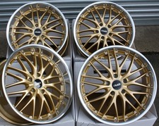 18" Gold 190 Alloy Wheels Fits Audi A4 A5  TT 5x112 Models - 9.5J