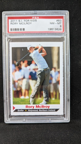 2011 Si FOR KIDS Rory Mcilroy ROOKIE CARD # 83  MCILROY PSA GRADED 8
