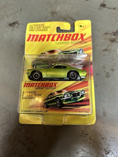 Matchbox Lesney Edition ' 71 Chevrolet Camaro Z-28 in Green with Storage Box Z21