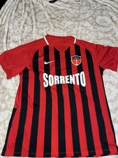 Nike A.C. Città di Sorrento C.K.S.C. Soccer Jersey Red/Black Striped