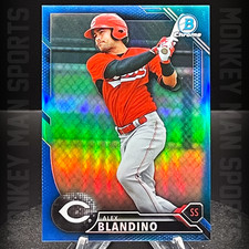 2016 Bowman Chrome - Alex Blandino #/150 - #BCP119 BLUE REFRACTOR REDS MINT