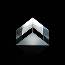 2X Triangle Prism Al Coated Optical Glass K9 Prism Optics Experiment Instrument