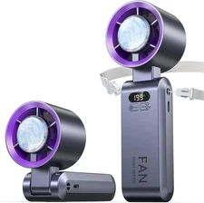 Kimguard Handheld Portable Turbo Fan with Ice Cooler, Speed (1-199)