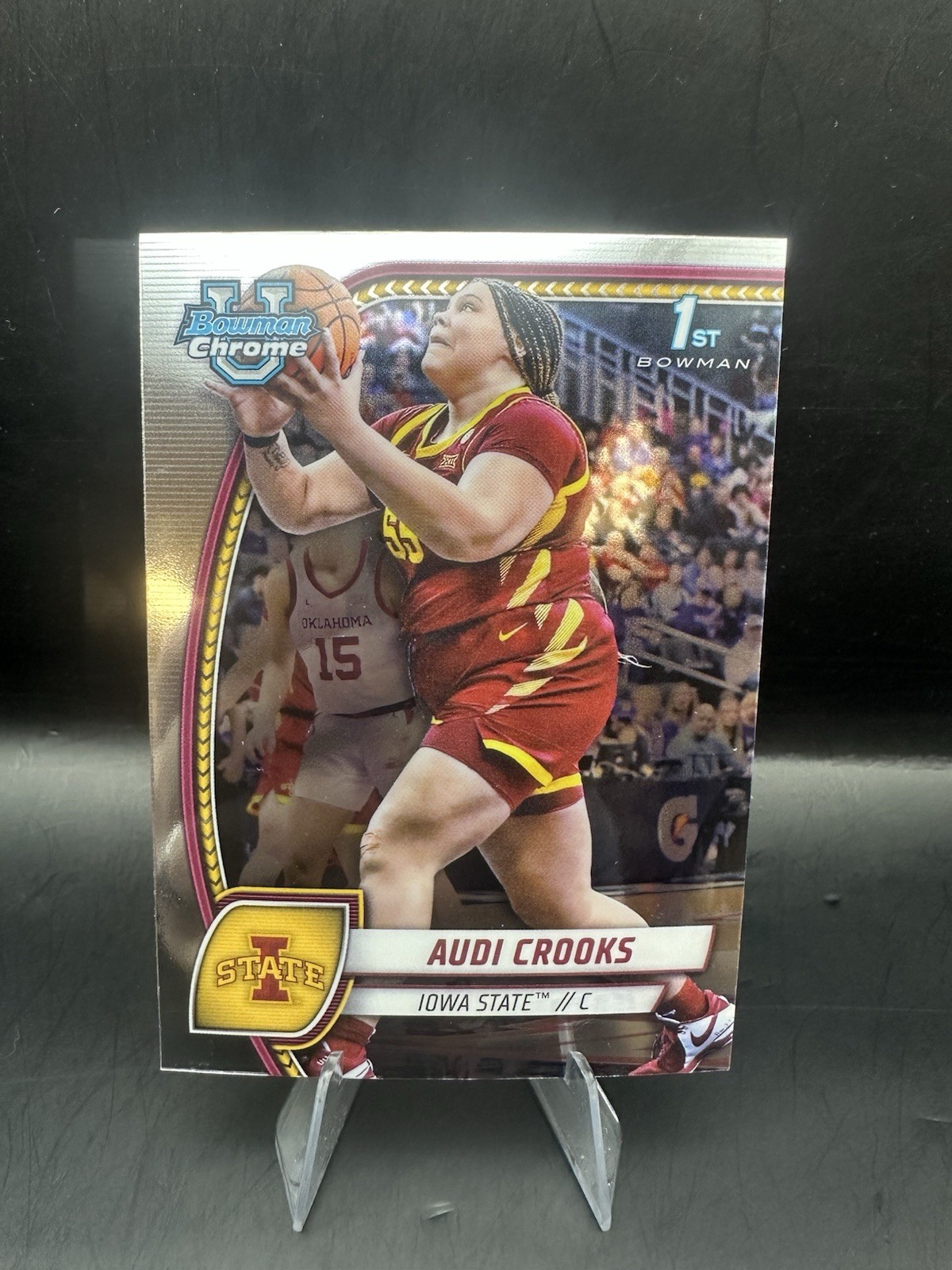Audi Crooks 2024-25 Bowman University Chrome #9 1st Bowman Iowa State Cyclones