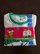 NWT Kids Grinch Sweatshirt Size L 10/12 