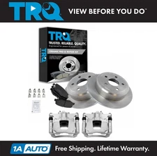 TRQ Rear Brake Pad & Rotor Kit Fits 2007-2017 Jeep Wrangler 2018 Wrangler JK