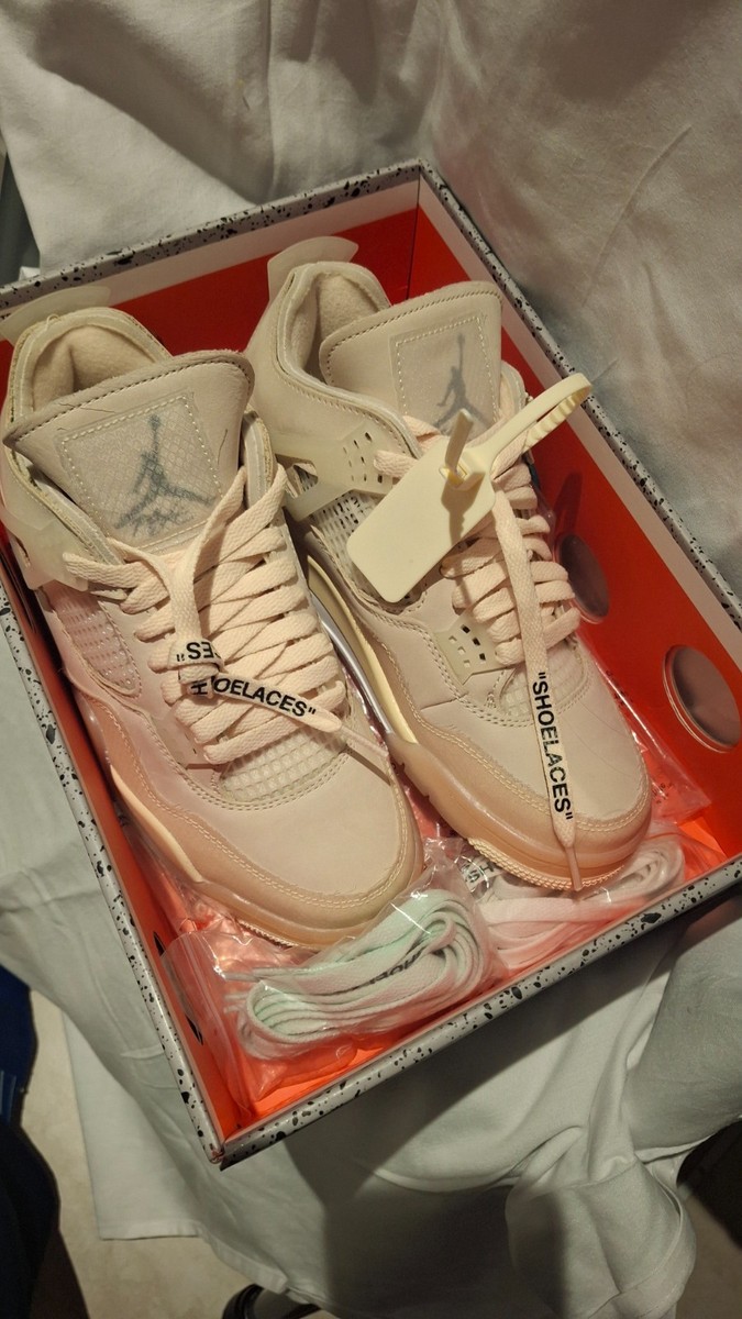 Size 7 - Jordan 4 SP x Off-White Mid Sail W for sale online | eBay