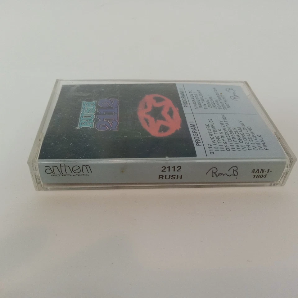 RUSH 2112 1976 Canadian ANTHEM Original Cassette Tape 4AN-1-1004 - Image 4 of 4