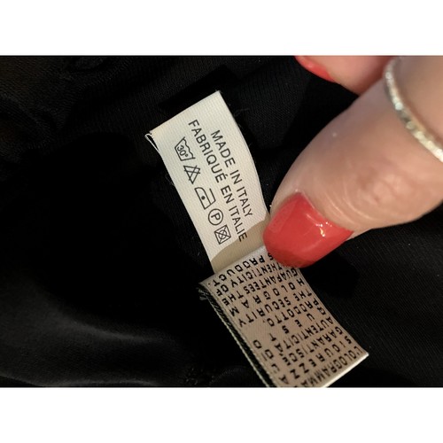 ROBERTO CAVALLI Side Drawstring Pant SLIGHT FLARE Size 42 XS Black BEACH LOUNGE - Picture 6 of 14