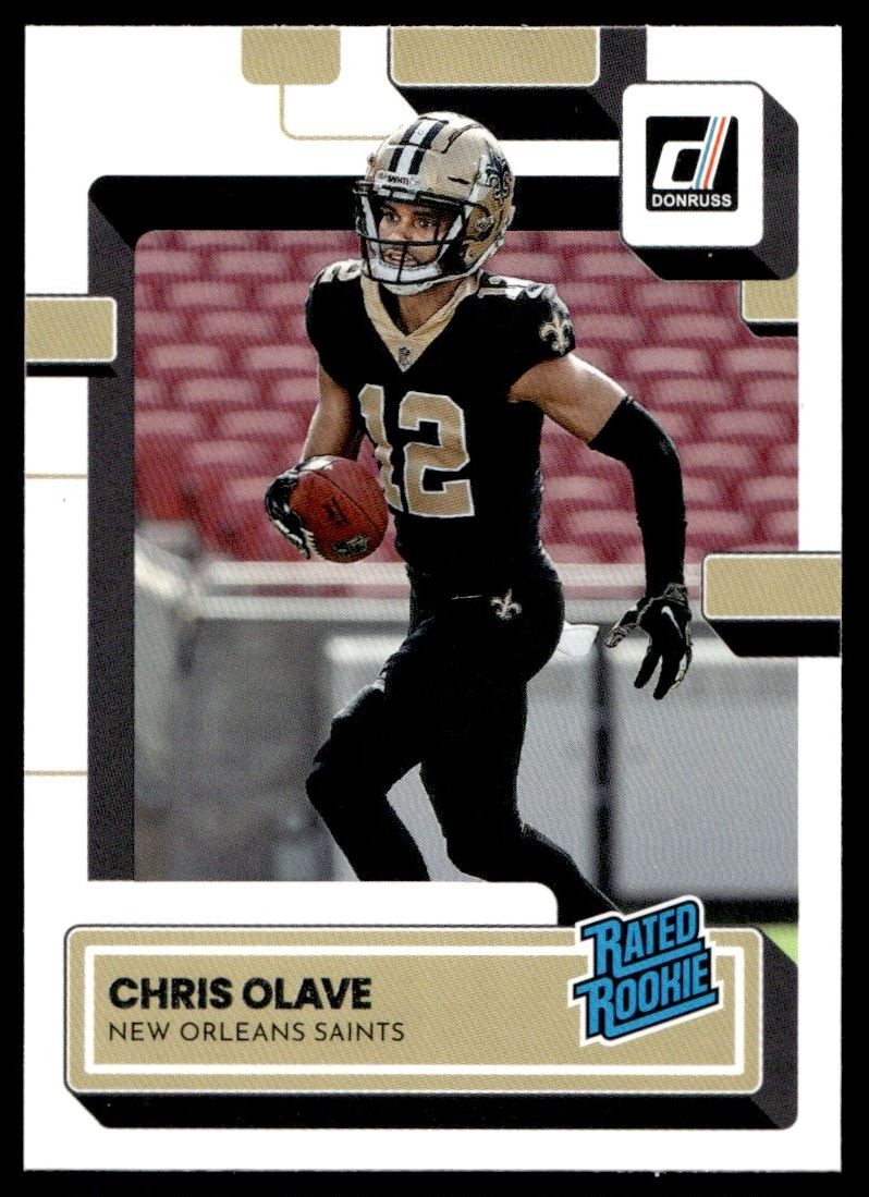 2022 Donruss Rated Rookies Chris Olave Rookie New Orleans Saints #309