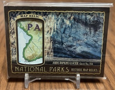 2022 UD GOODWIN CHAMPIONS MAP RELIC 30/80 Johns Hopkins Glacier #NP-126