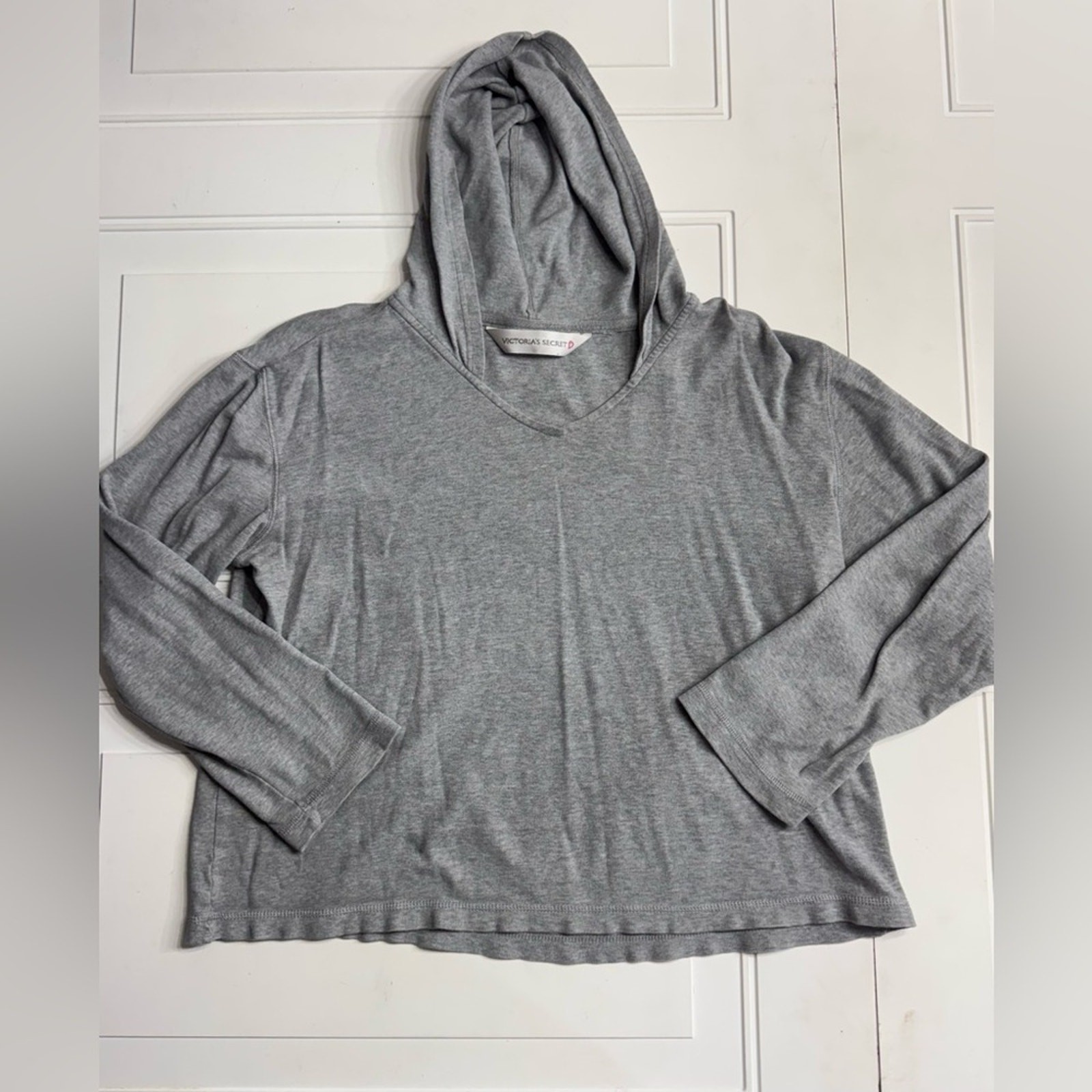 Victoria's Secret Gray Basic Oversized Hoodie Siz… - image 1