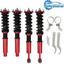 Red Adjustable Coilovers Suspension Kit For Honda Accord 2003-2008 Struts Shocks