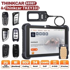Thinkscan 689btthinkcar Tkey101 Obd2 Scanner Diagnostic Key Programmer Tool Set