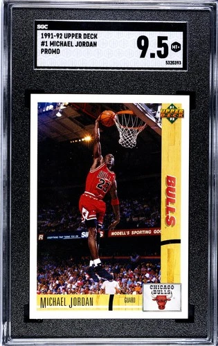 1991-92 Upper Deck Michael Jordan #1 Promo SGC 9.5 Rare Card, Tough Grade GOAT!!