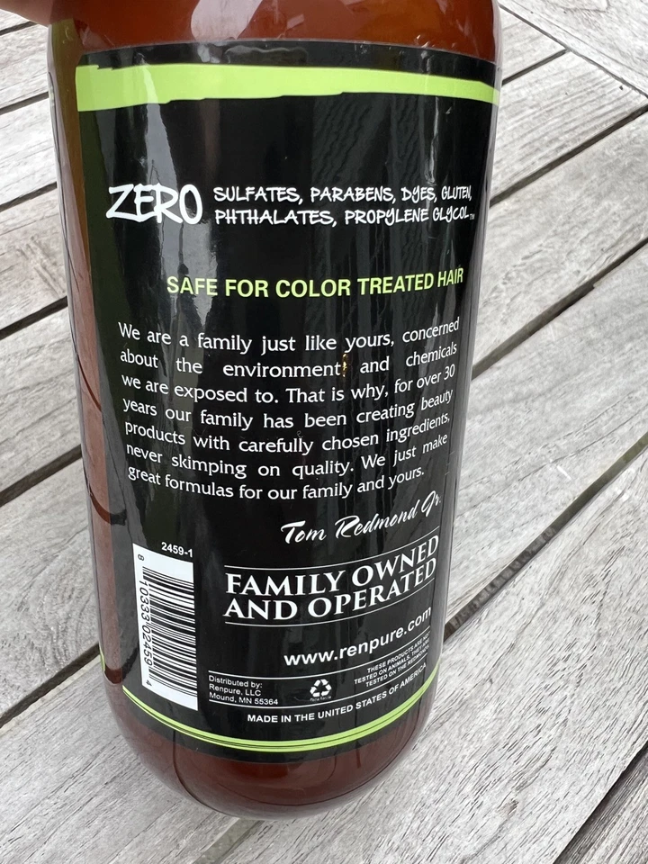 Renpure Extra Virgin Coconut Oil Thickening Conditioner 16 oz Jumbo Pump - Image 4 of 4