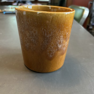 Haeger Pot (with Label ) Great  Condition Light Brown Drip