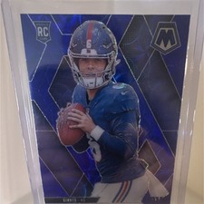 2025 Panini Mosaic Jaxson Dart Rookie Blue Mosaic Prizm #362 Giants Football