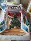 Christmas Gazebo W/Color Changing Lights, Tree W/Star & Cardinals. — photo 3